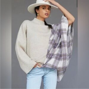 NWT Anthropologie Pilcro Mixed Poncho One Size
